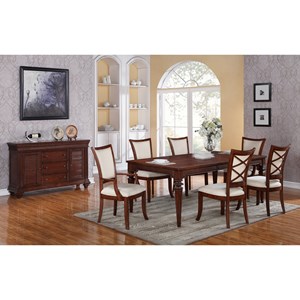 Riverside Furniture Windward Bay Formal Dining Room Group